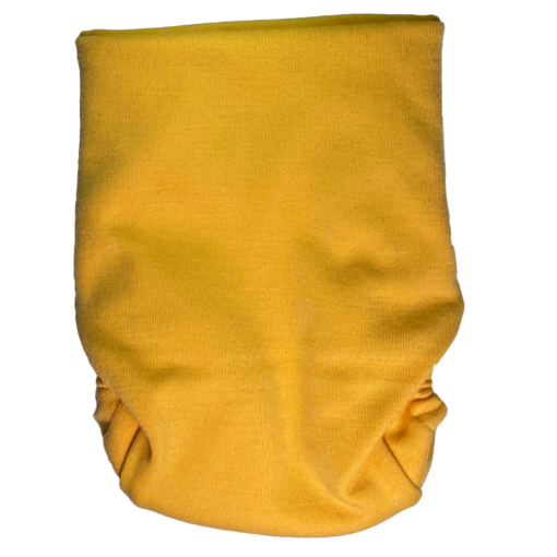 A yellow Snap nappy picture taken from the back
