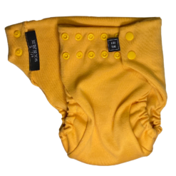 A yellow Snap nappy picture taken witch nappy open